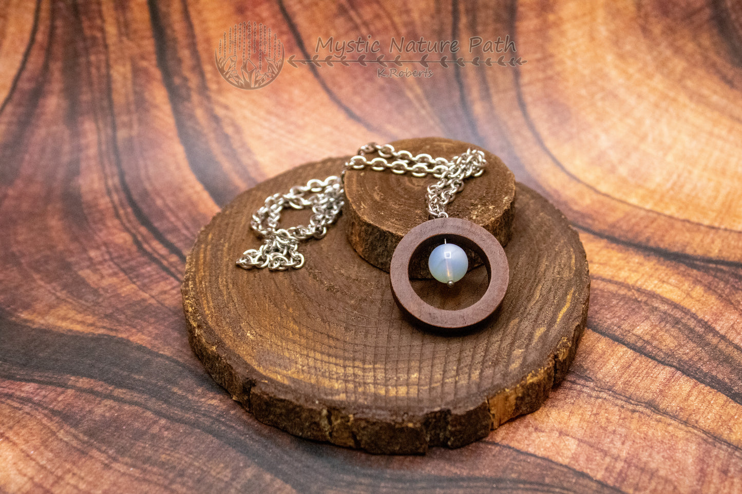 Gemstone Bead Fidget Necklace