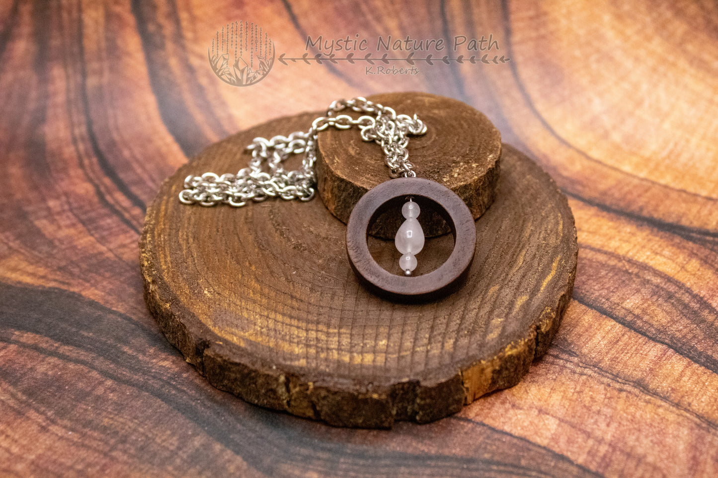 Gemstone Bead Fidget Necklace