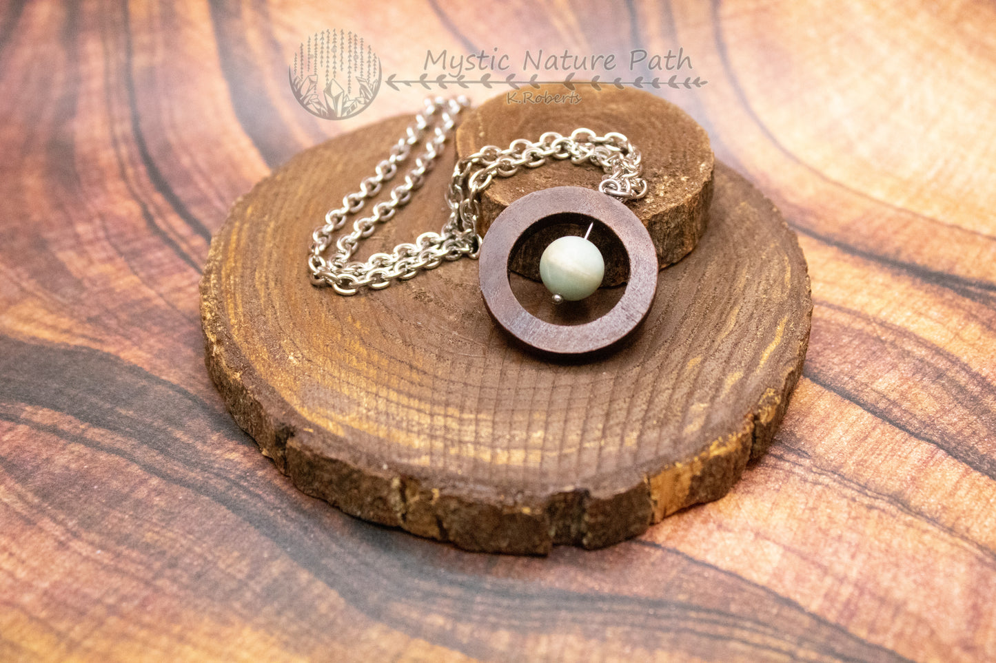 Gemstone Bead Fidget Necklace