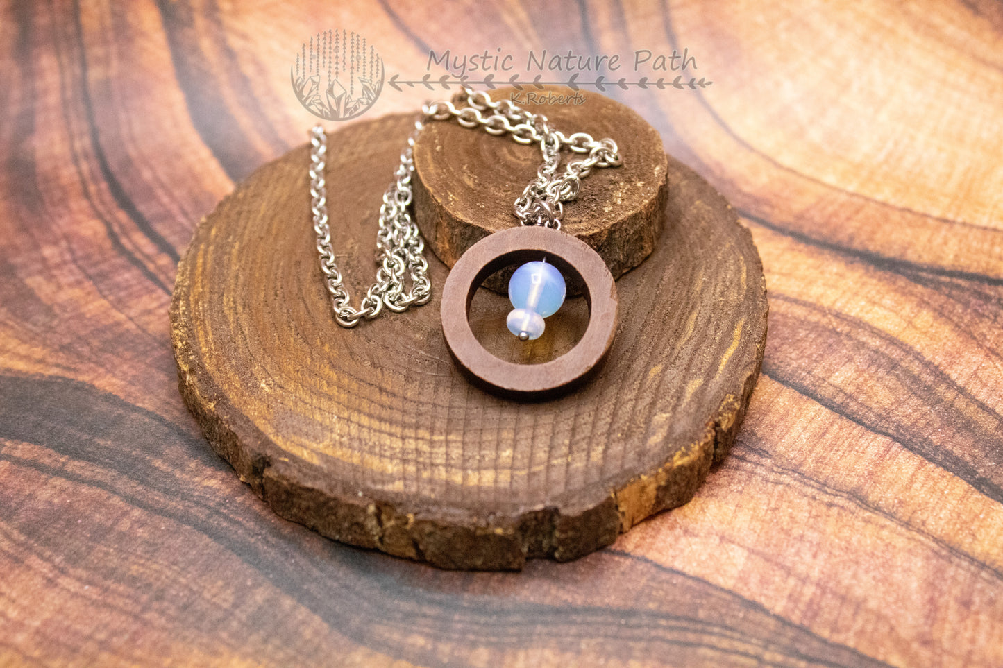 Gemstone Bead Fidget Necklace