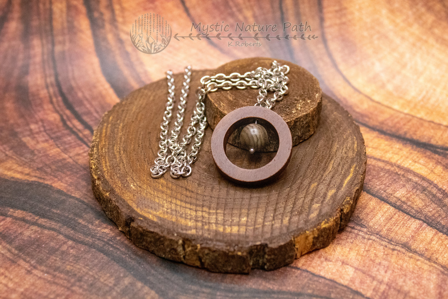 Gemstone Bead Fidget Necklace