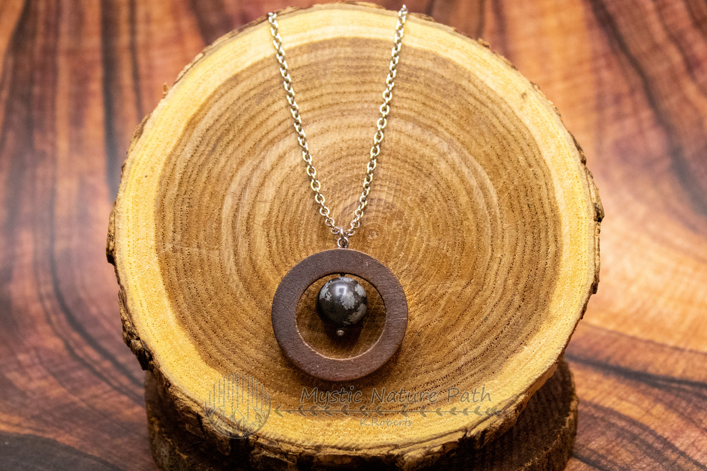 Gemstone Bead Fidget Necklace