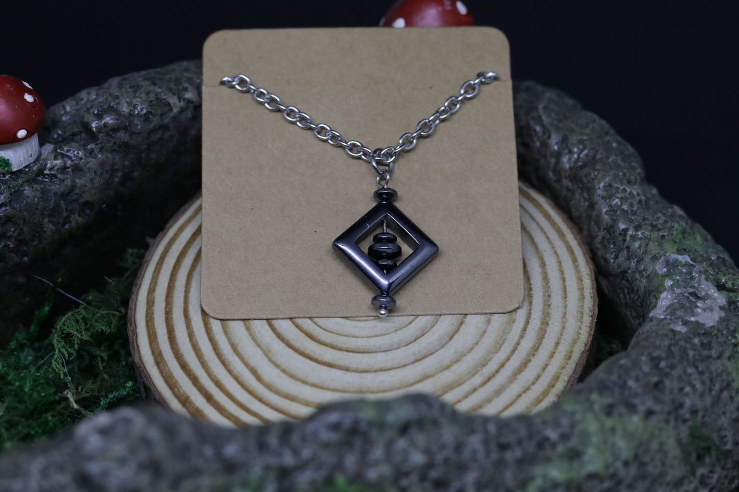 Hematite Square Necklaces