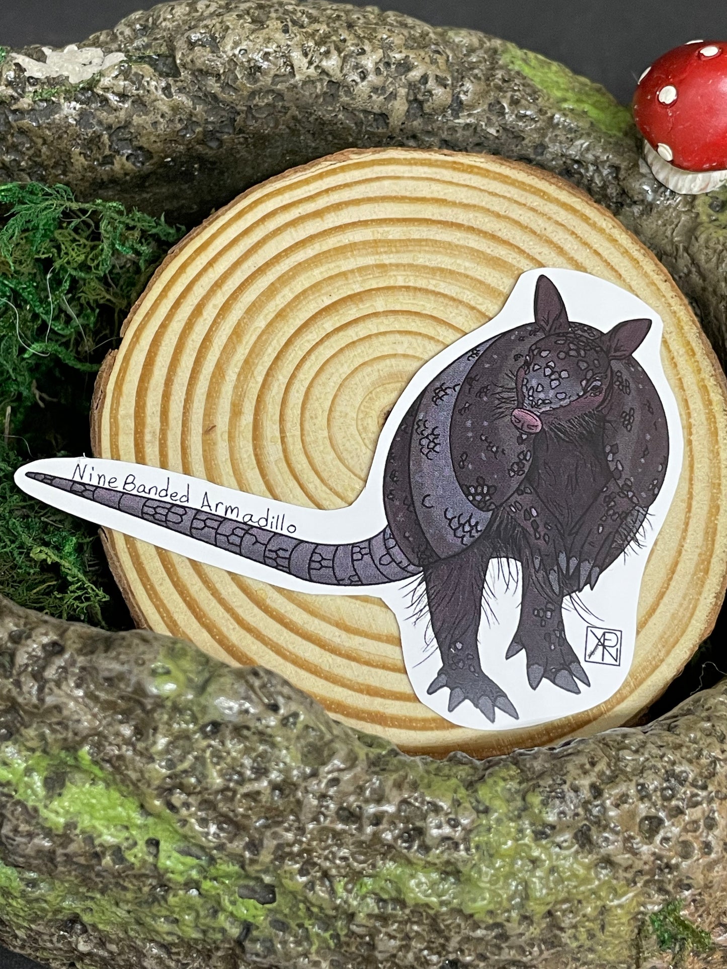 Nine-banded Armadillo Sticker