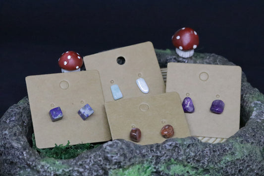 Gemstone Stud Earrings