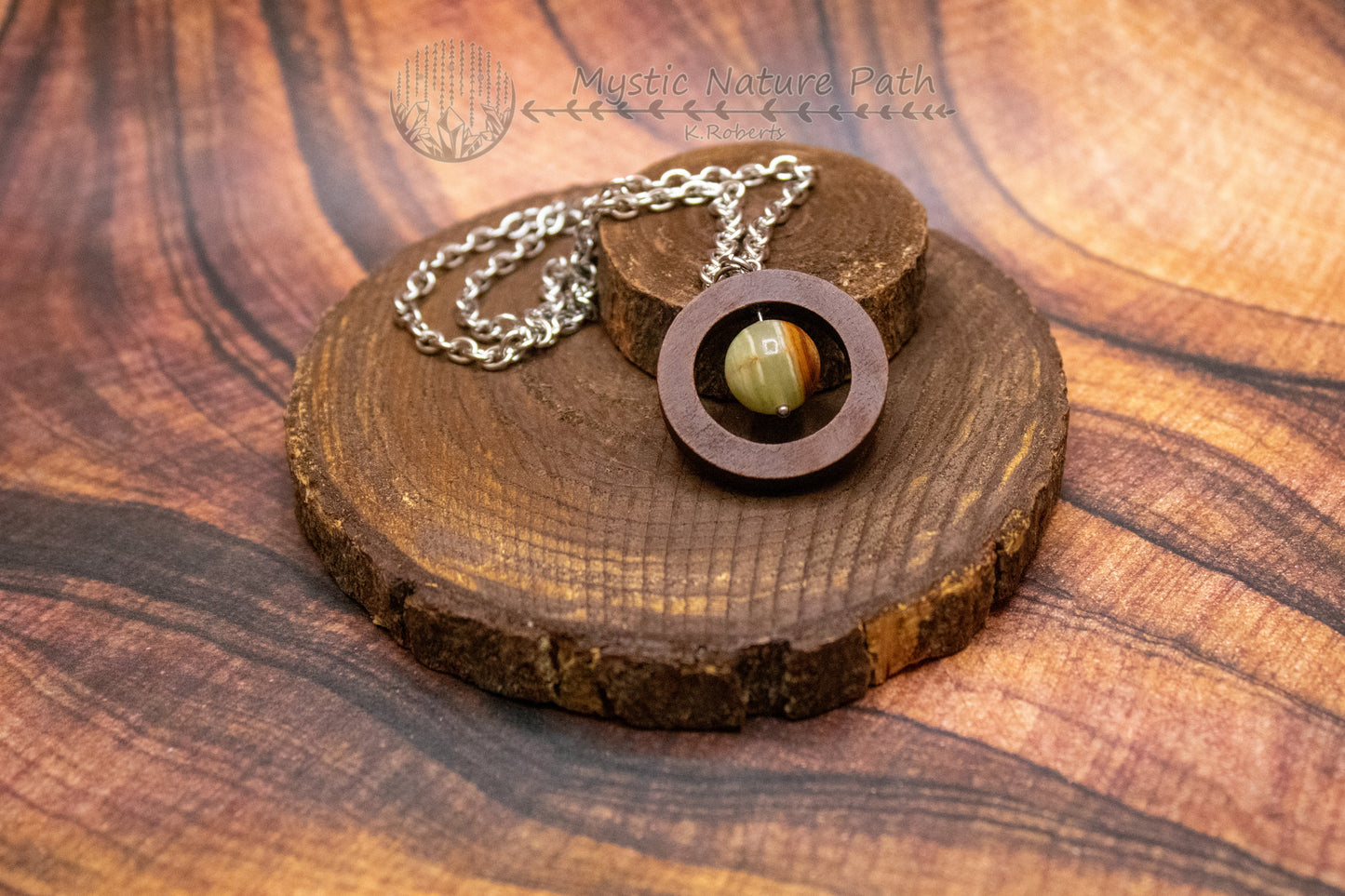 Gemstone Bead Fidget Necklace