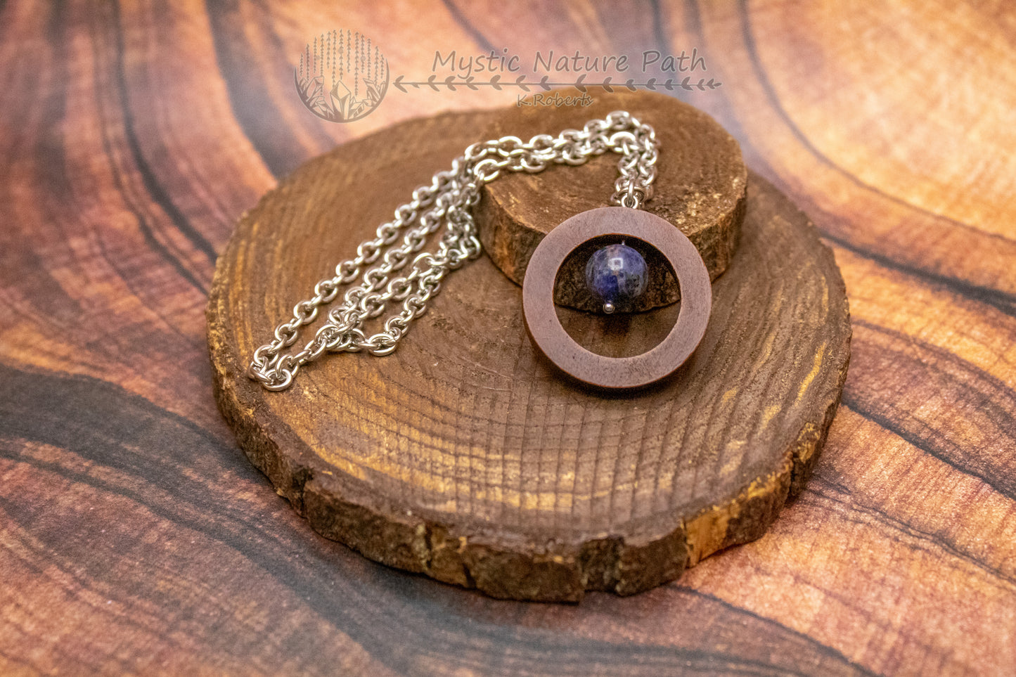 Gemstone Bead Fidget Necklace