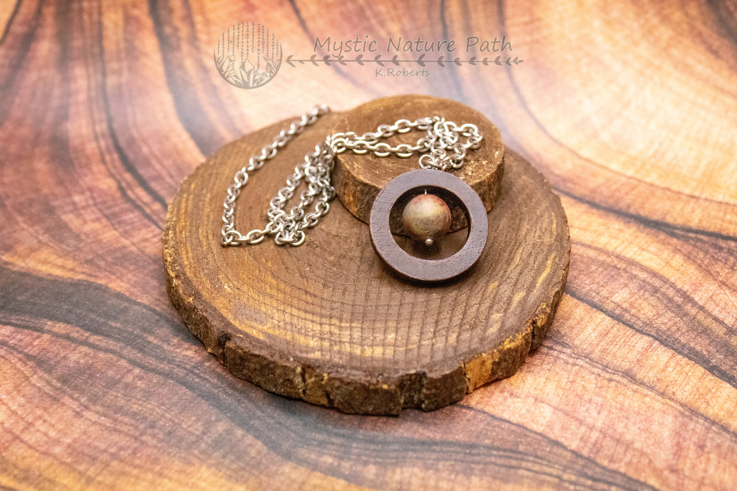 Gemstone Bead Fidget Necklace