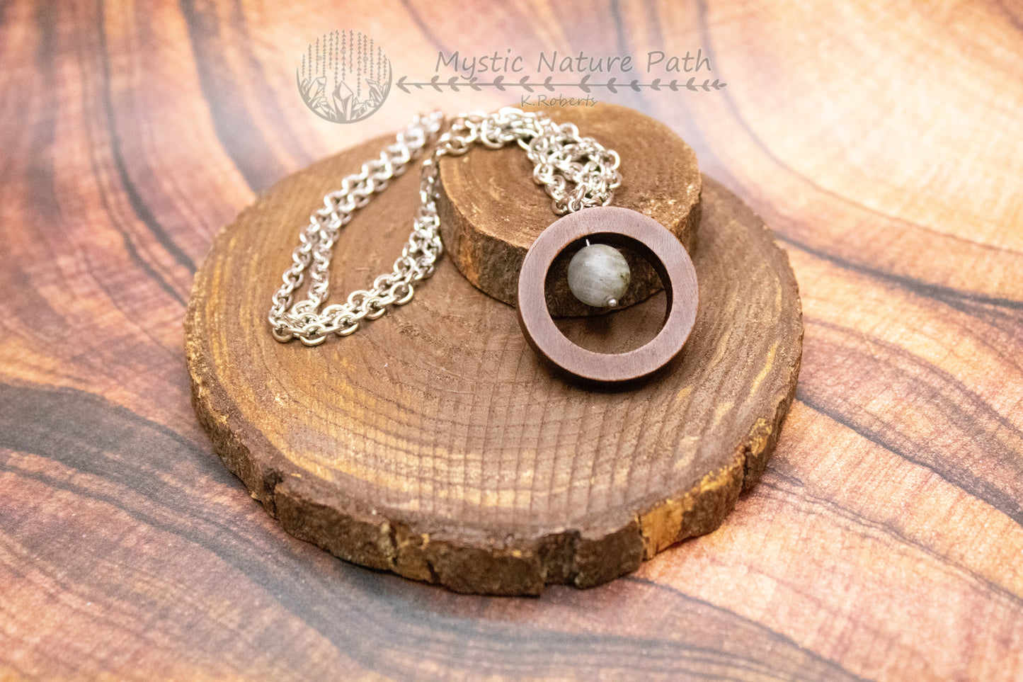 Gemstone Bead Fidget Necklace