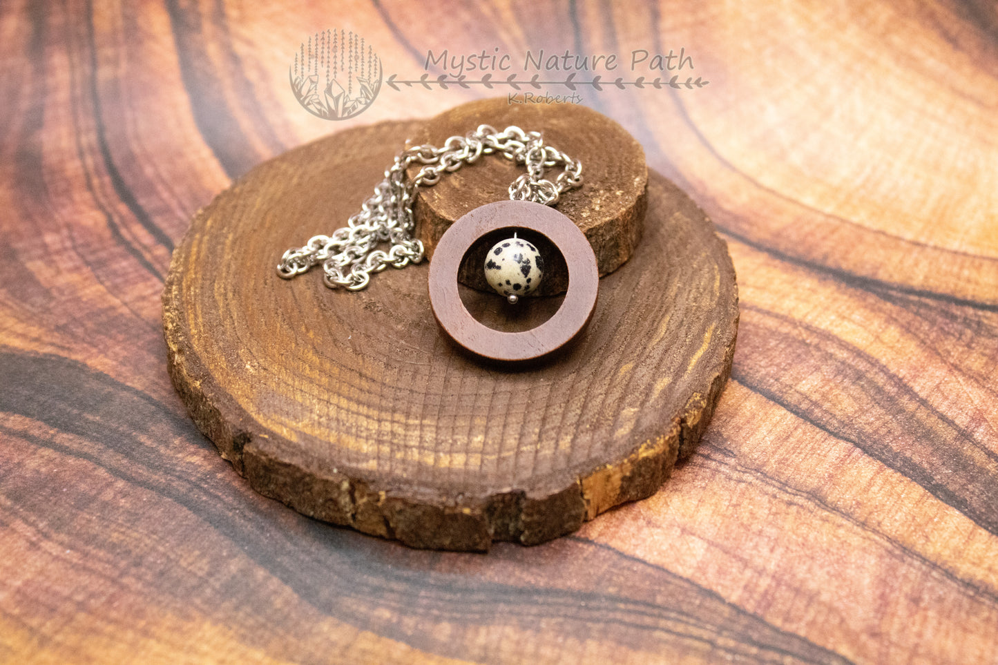 Gemstone Bead Fidget Necklace