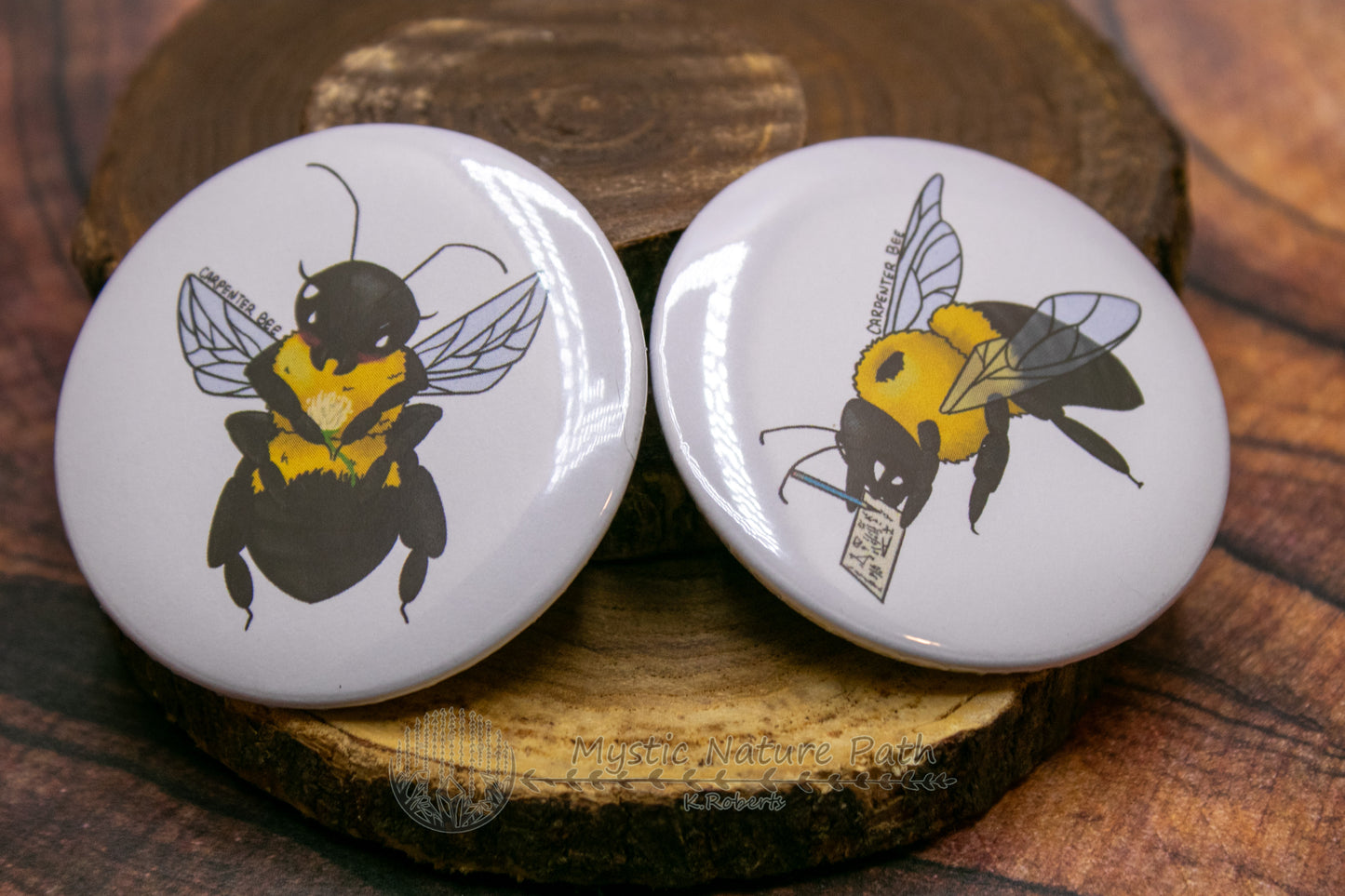 Eastern Carpenter Bee Buttons