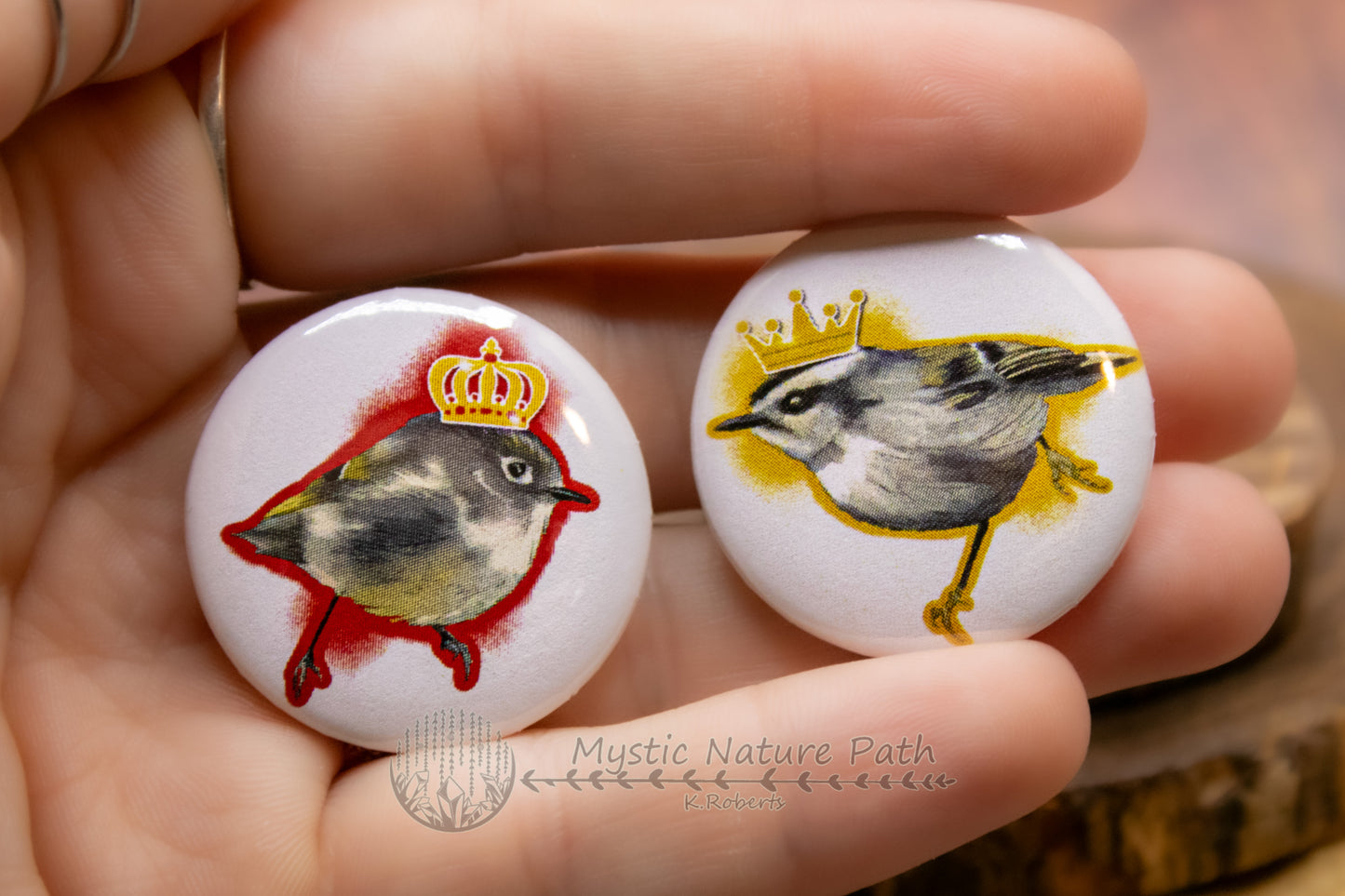 Kinglet Buttons