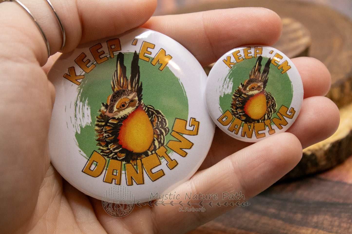 Attwater’s Prairie Chicken Buttons