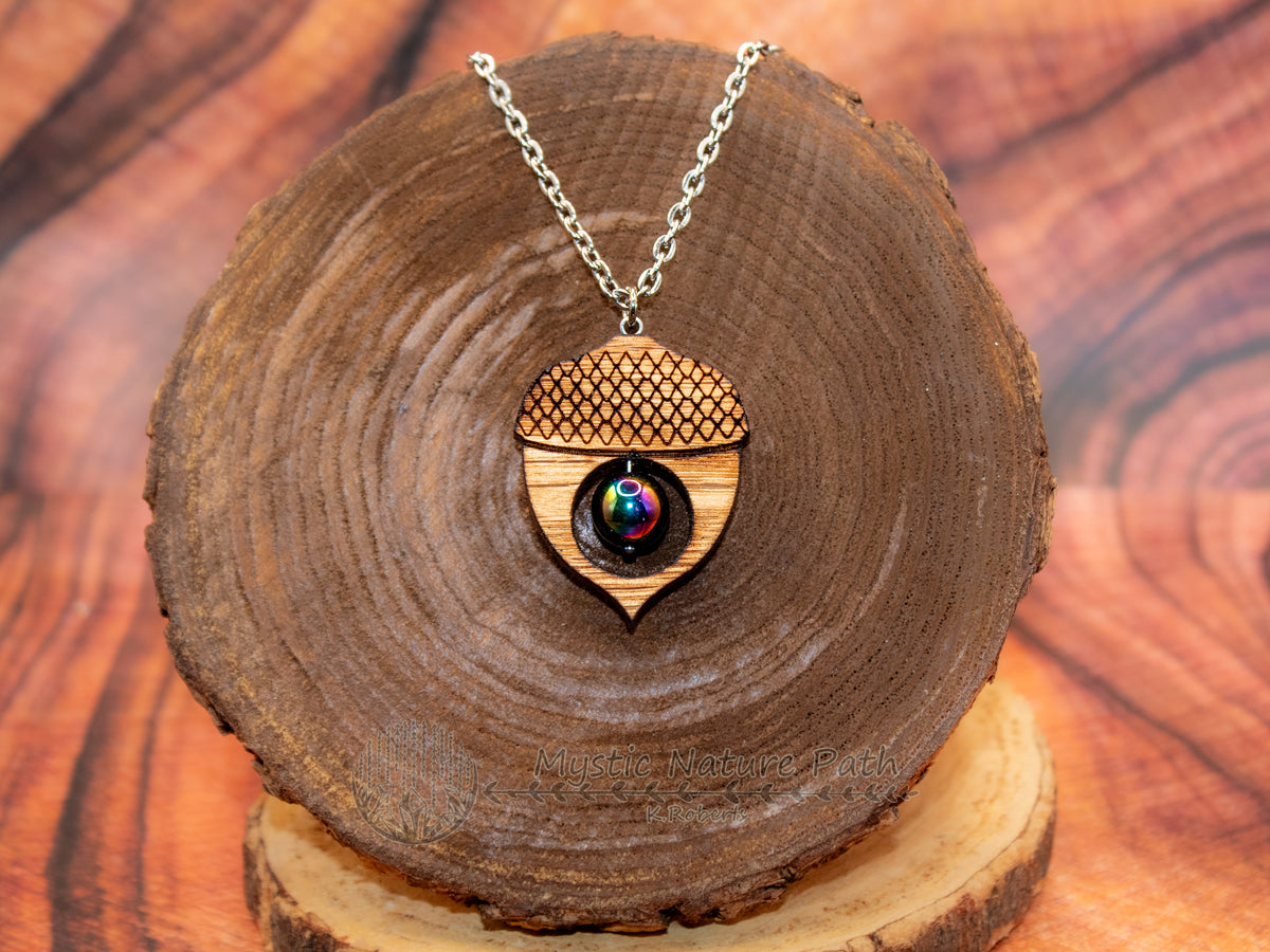 Acorn Fidget Necklaces