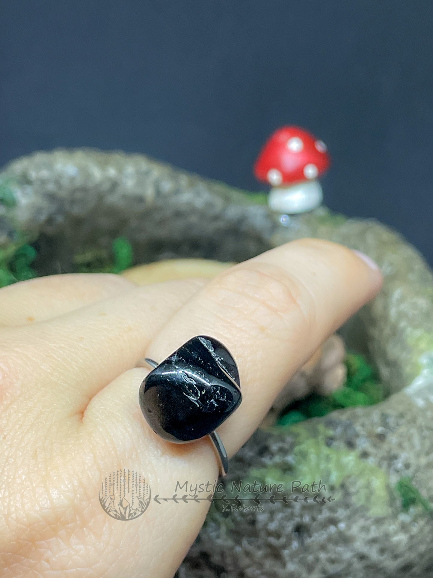 Black Obsidian Ring