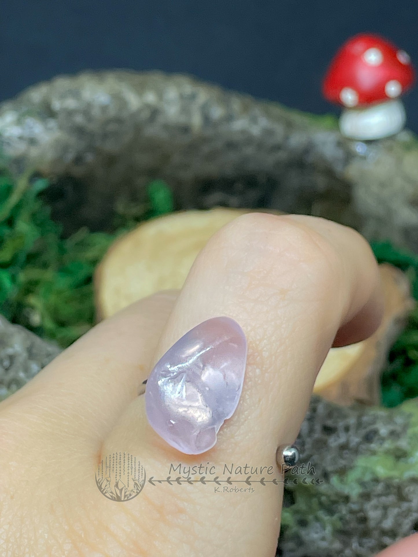 Rose Quartz Side Wrap Ring